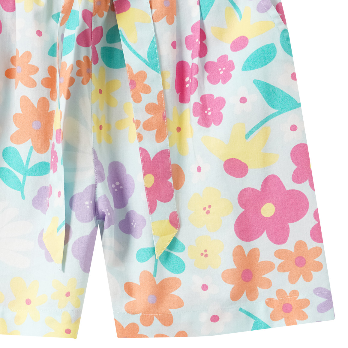 Meisjesshort met kleurrijke print