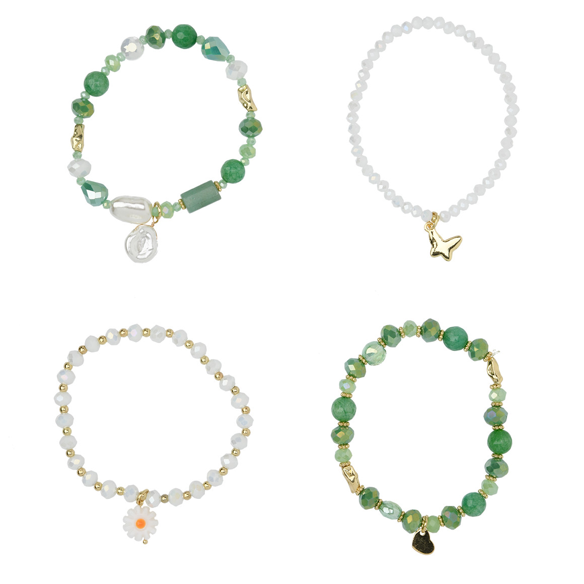 4 Damen Armbänder im Set