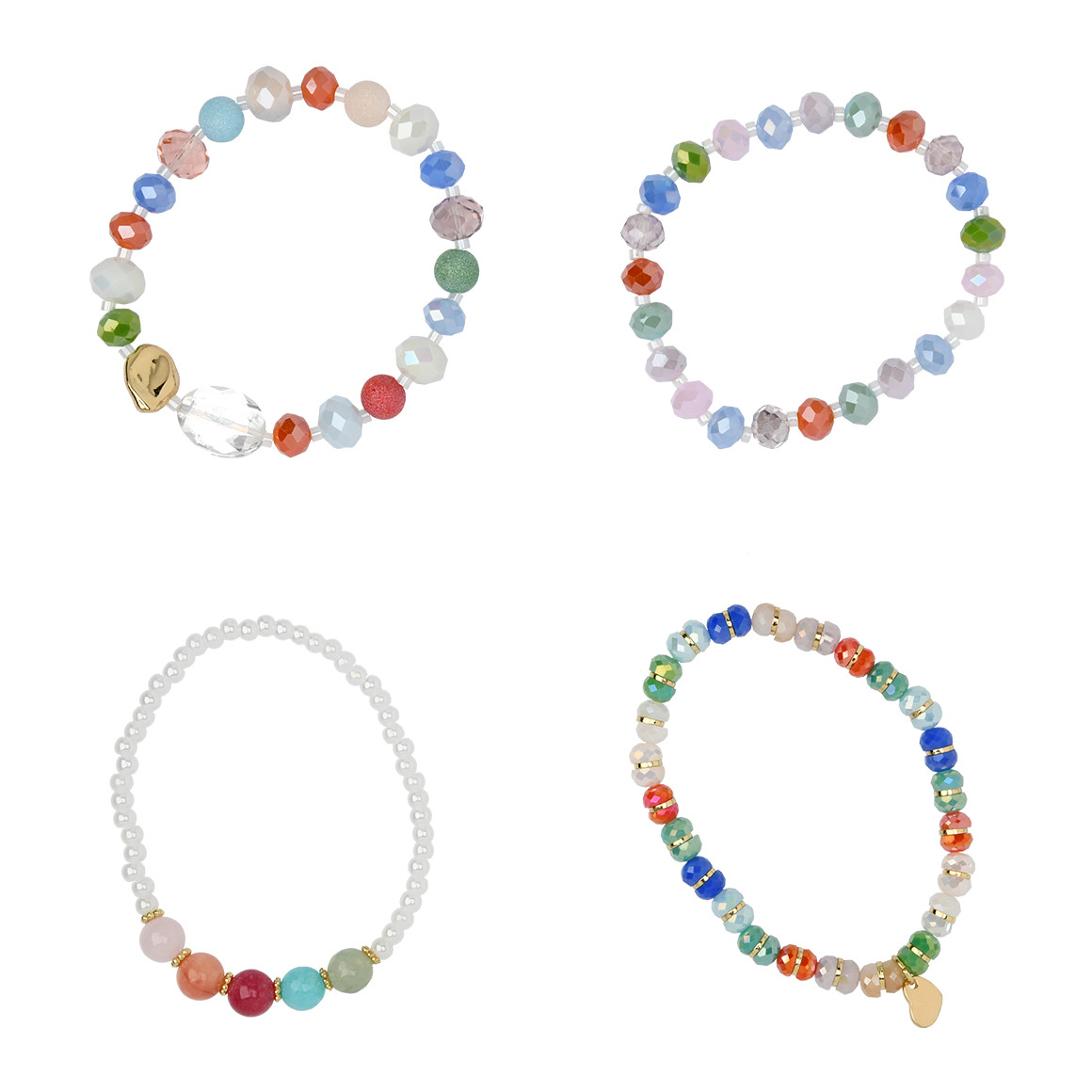 4 Damen Armbänder im Set