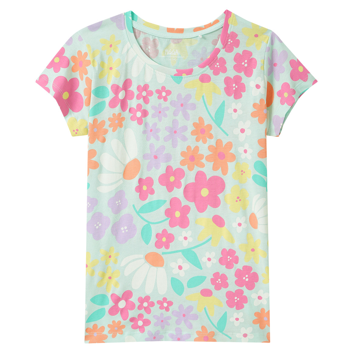 Mädchen T-Shirt mit Allover-Print