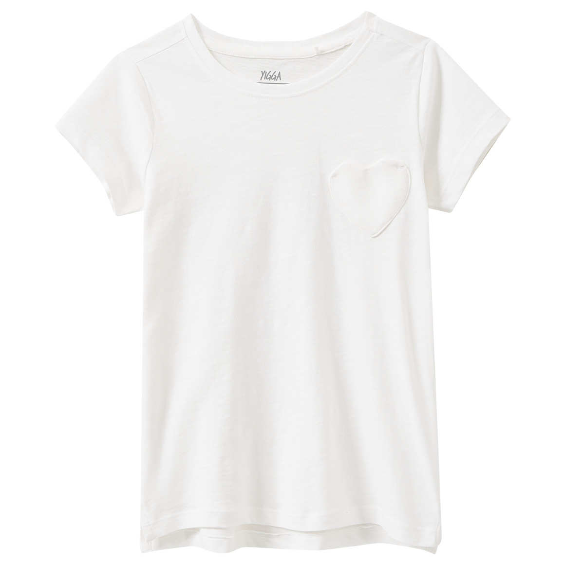 Mädchen T-Shirt mit Herz-Tasche