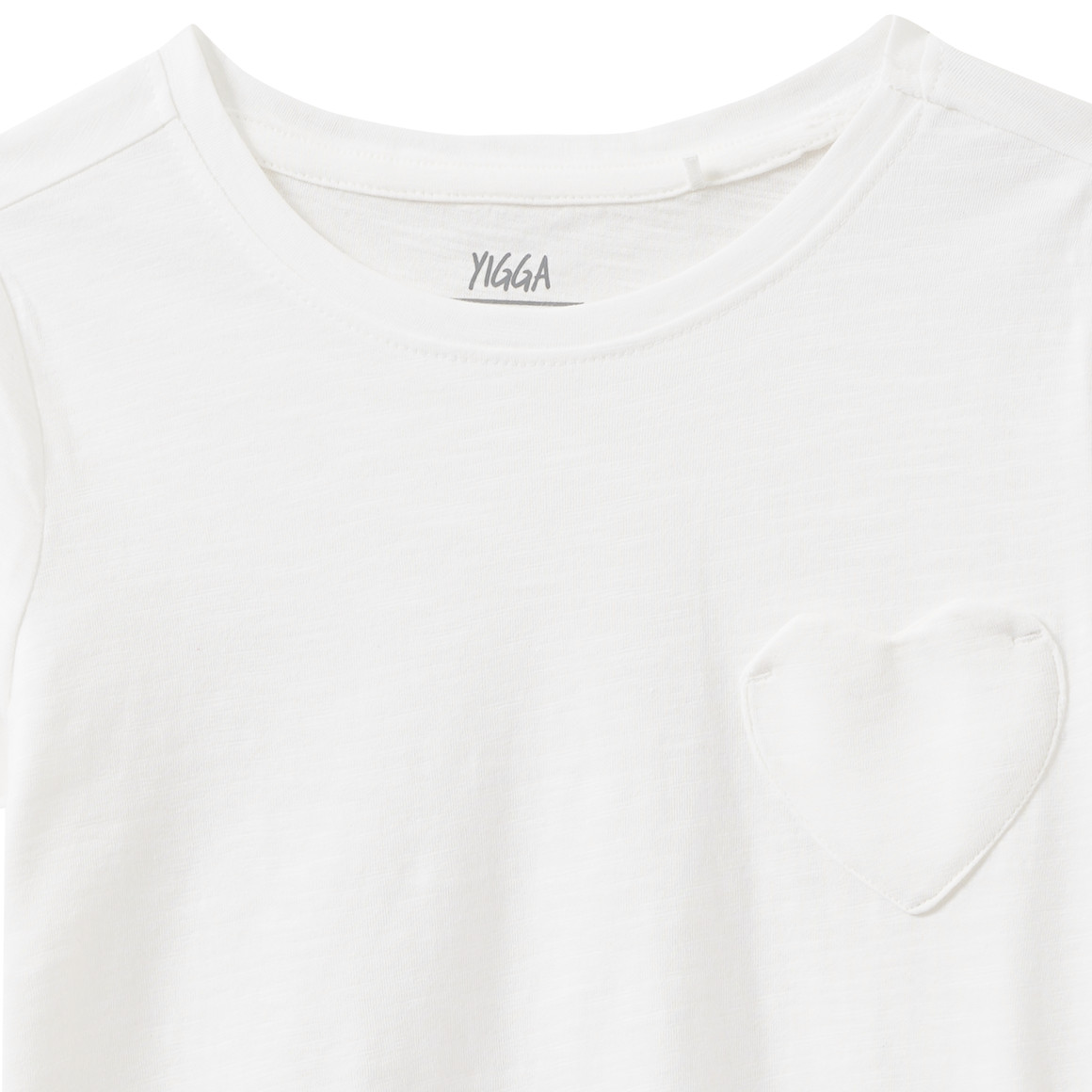 Mädchen T-Shirt mit Herz-Tasche