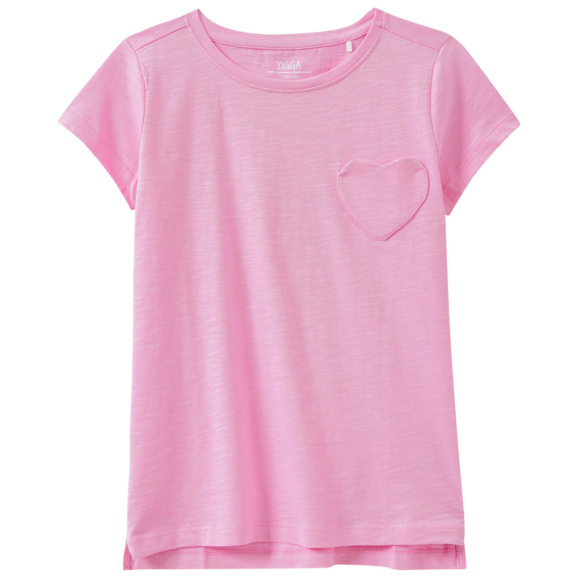 Mädchen T-Shirt mit Herz-Tasche