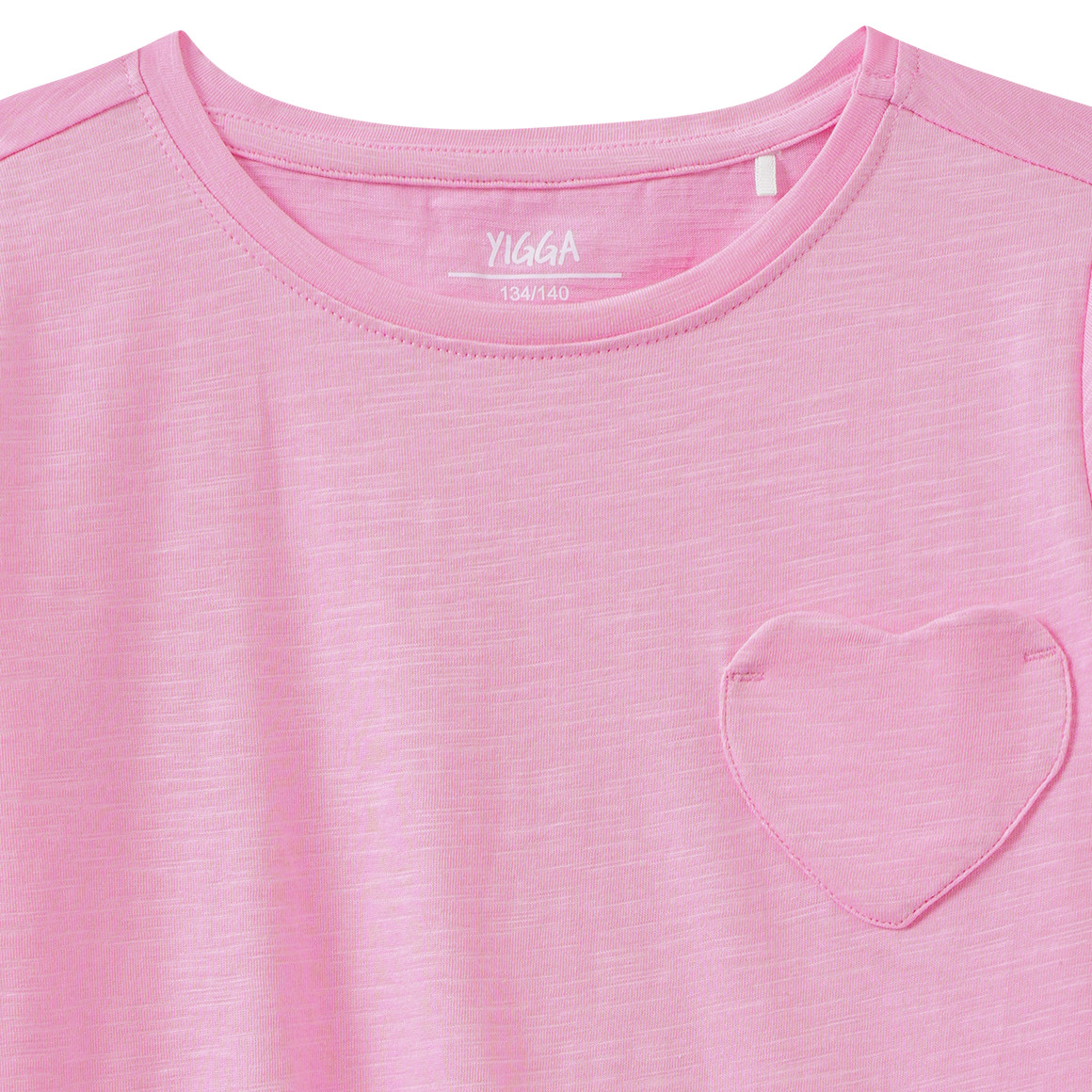 Mädchen T-Shirt mit Herz-Tasche