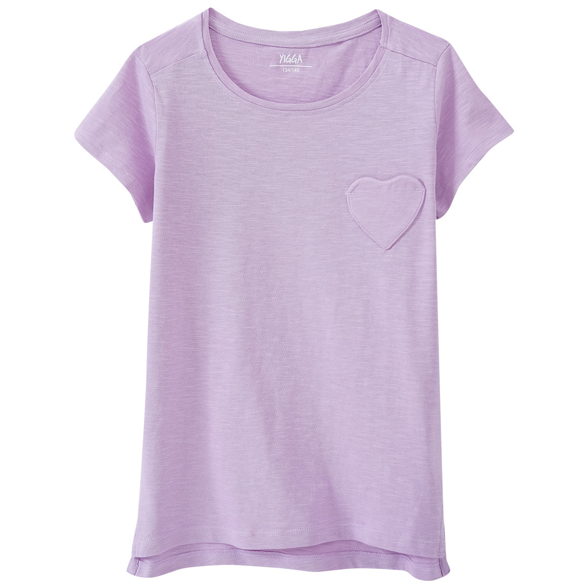 Mädchen T-Shirt mit Herz-Tasche