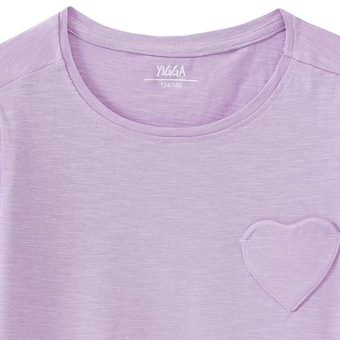 Mädchen T-Shirt mit Herz-Tasche