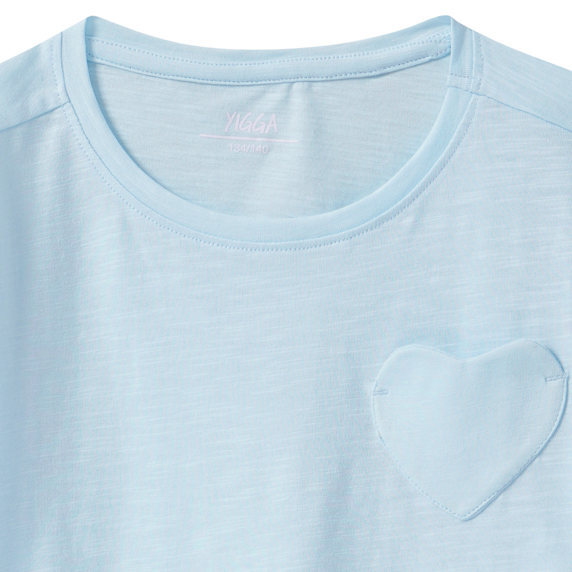 Mädchen T-Shirt mit Herz-Tasche