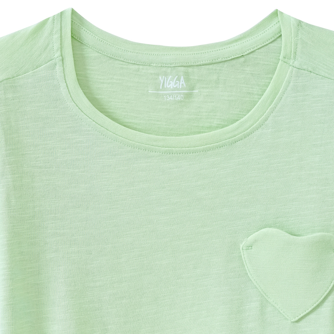 Mädchen T-Shirt mit Herz-Tasche