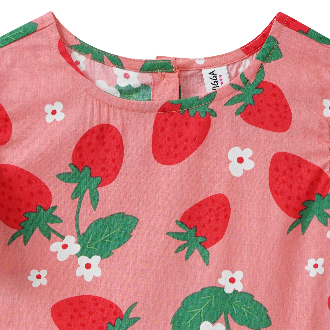Meisjesjurk met all-over print