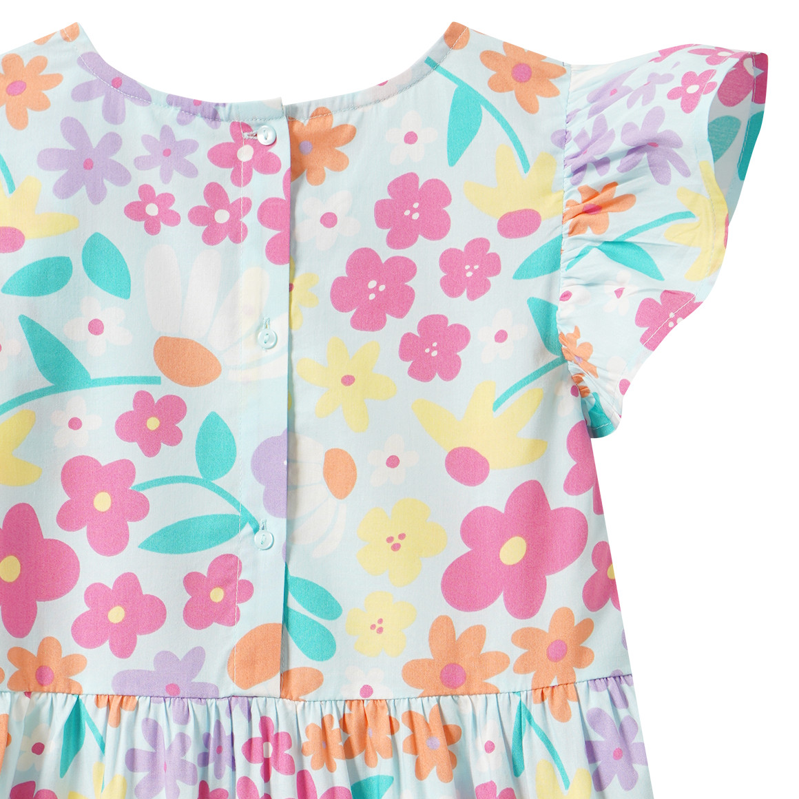 Meisjesjurk met all-over print