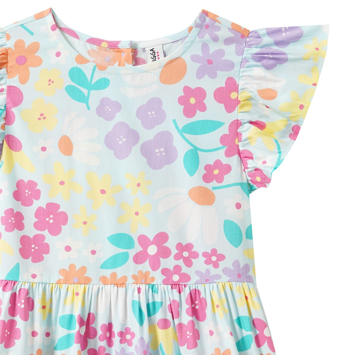 Meisjesjurk met all-over print