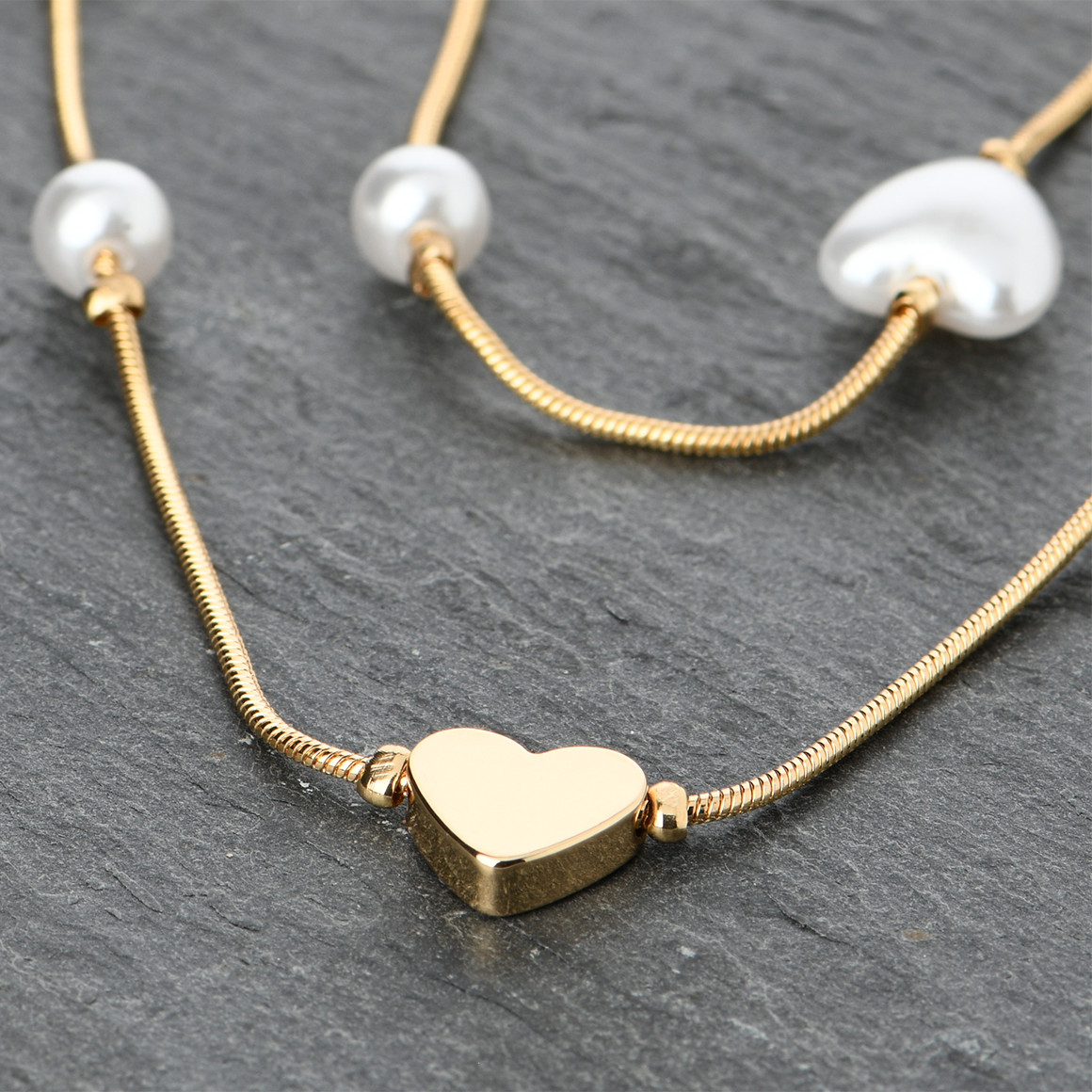 Damen Kette mit Herz-Details