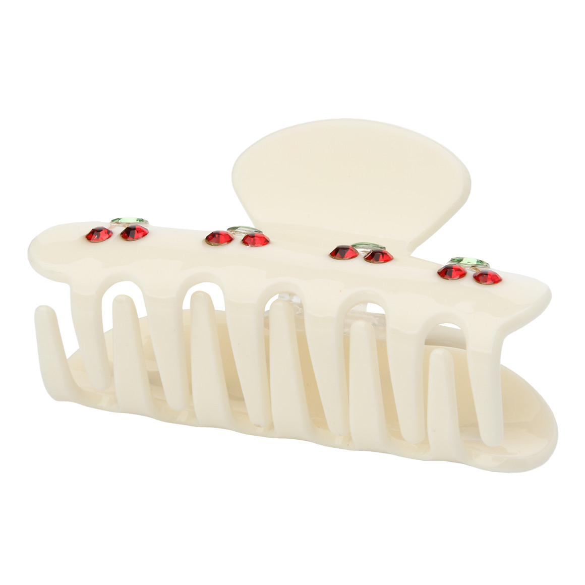 Haarklammer mit Kirsch-Motiven