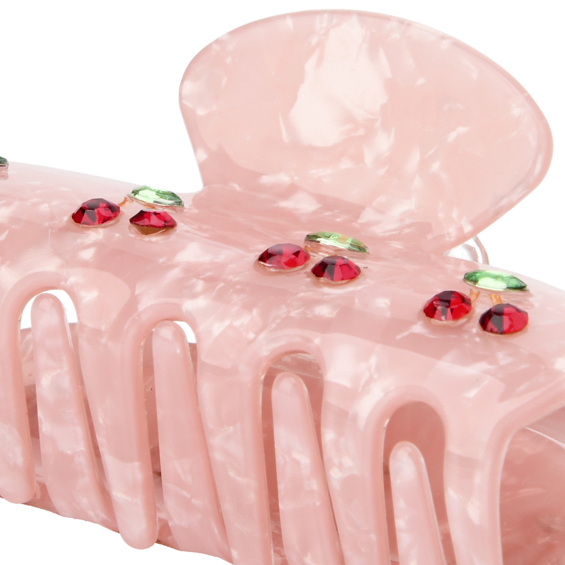 Haarklammer mit Kirsch-Motiven