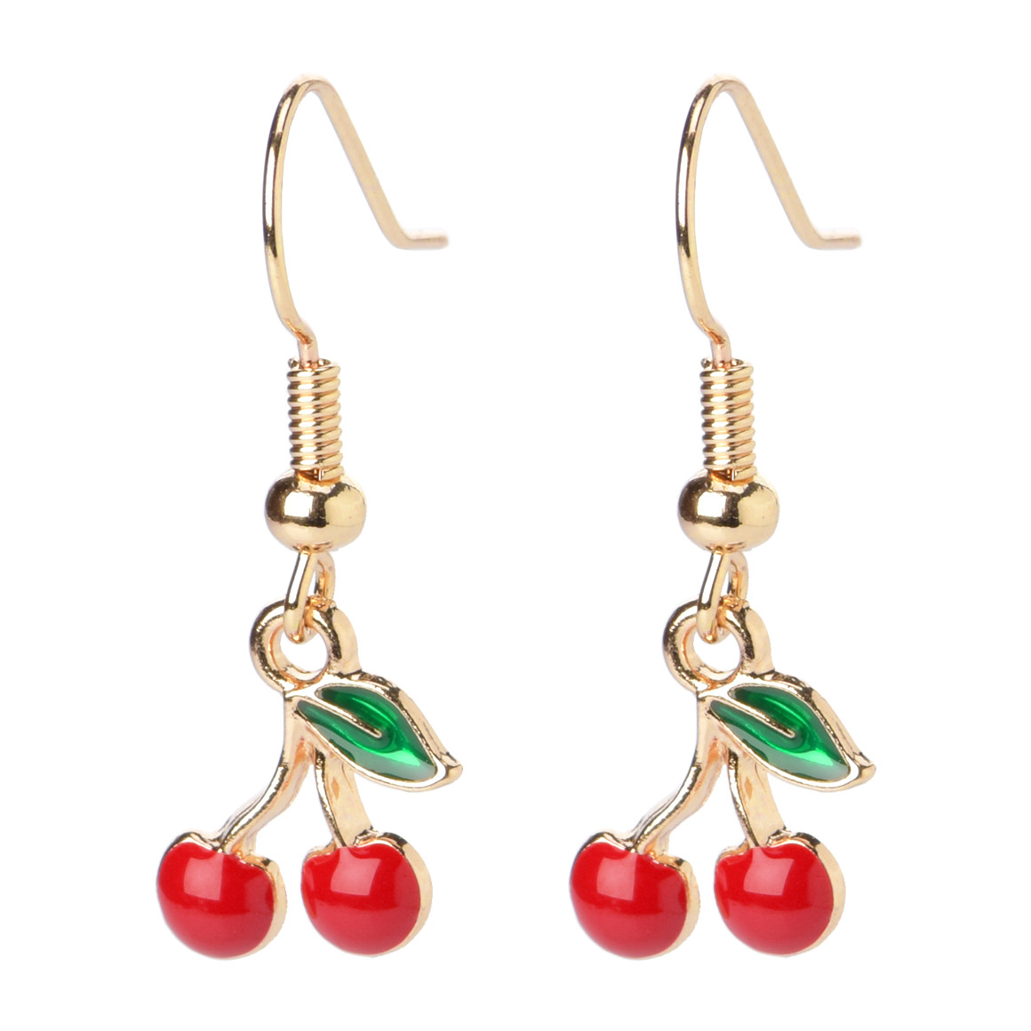 Damen Ohrhänger mit Kirschen
