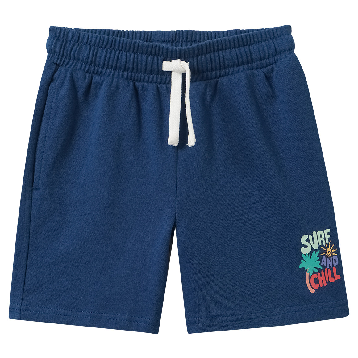 Jungen Sweatshorts mit kleinem Print