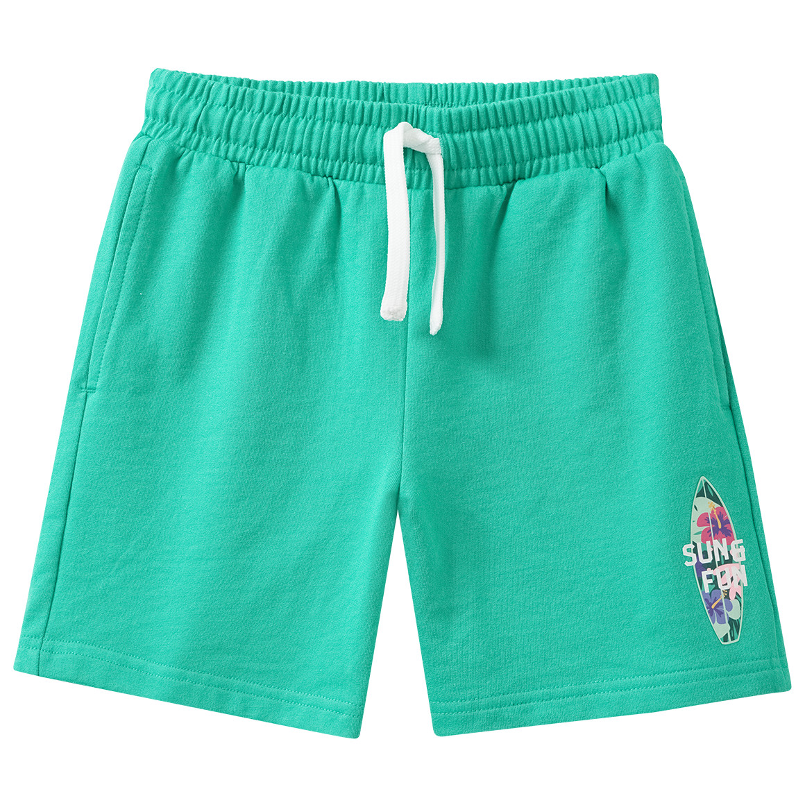 Jungen Sweatshorts mit kleinem Print