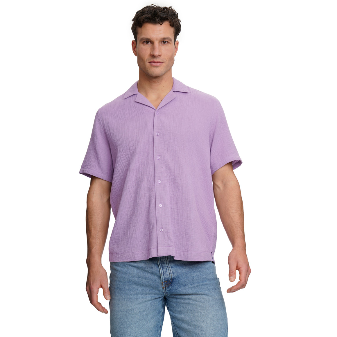 Herren Musselin-Hemd aus Bio-Baumwolle