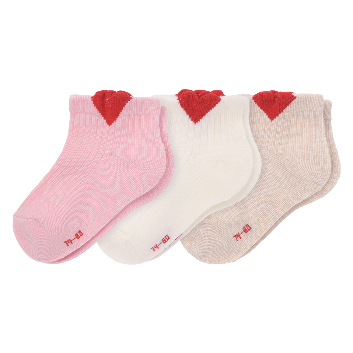 3 Paar Baby Sneaker-Socken im Set