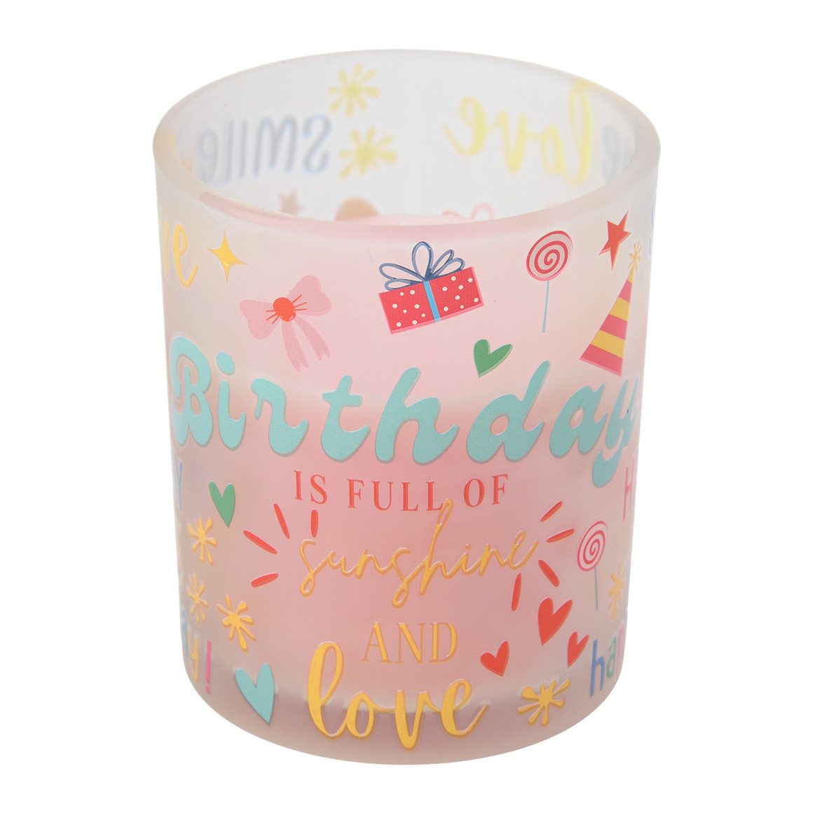 Geburtstagskerze im Glas