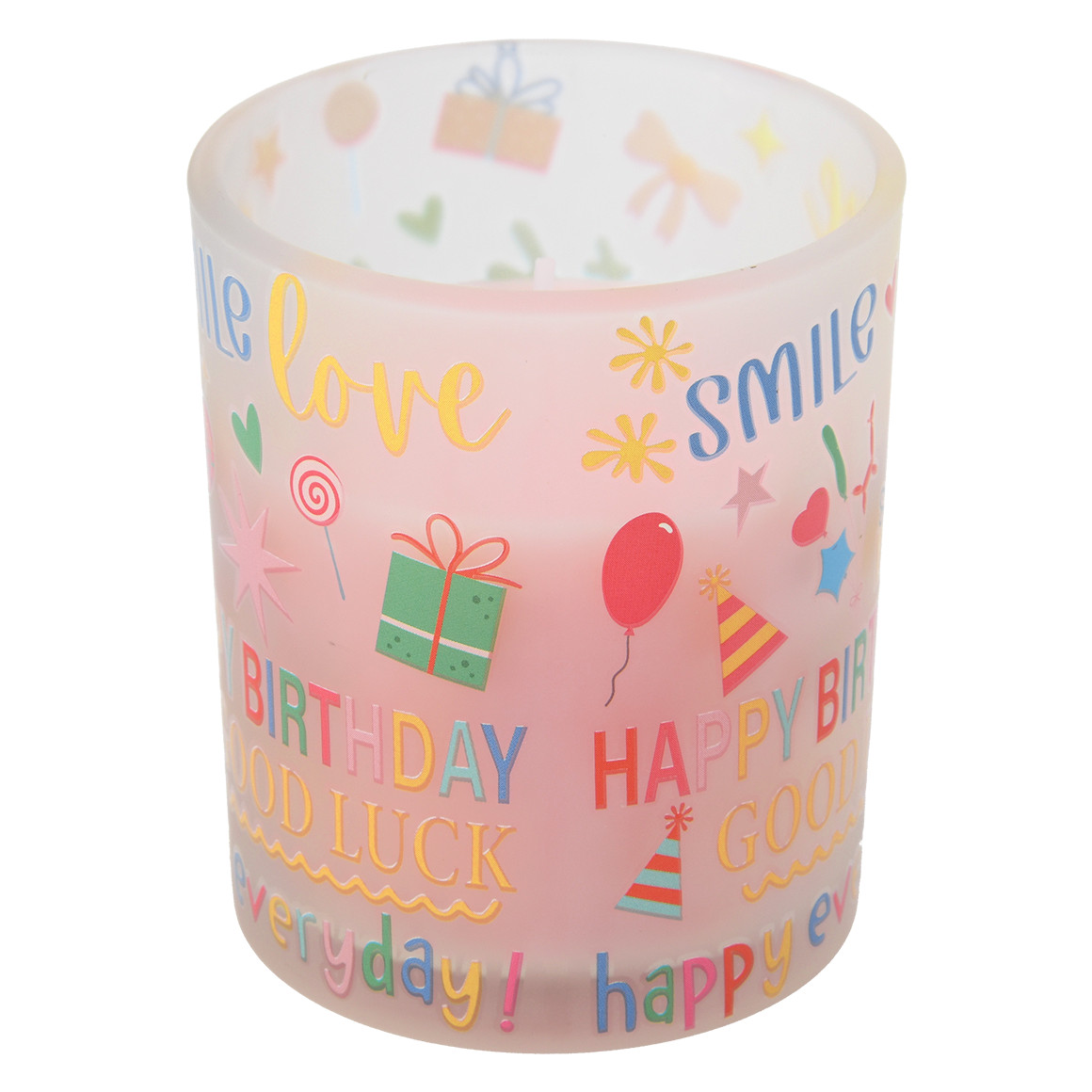 Geburtstagskerze im Glas