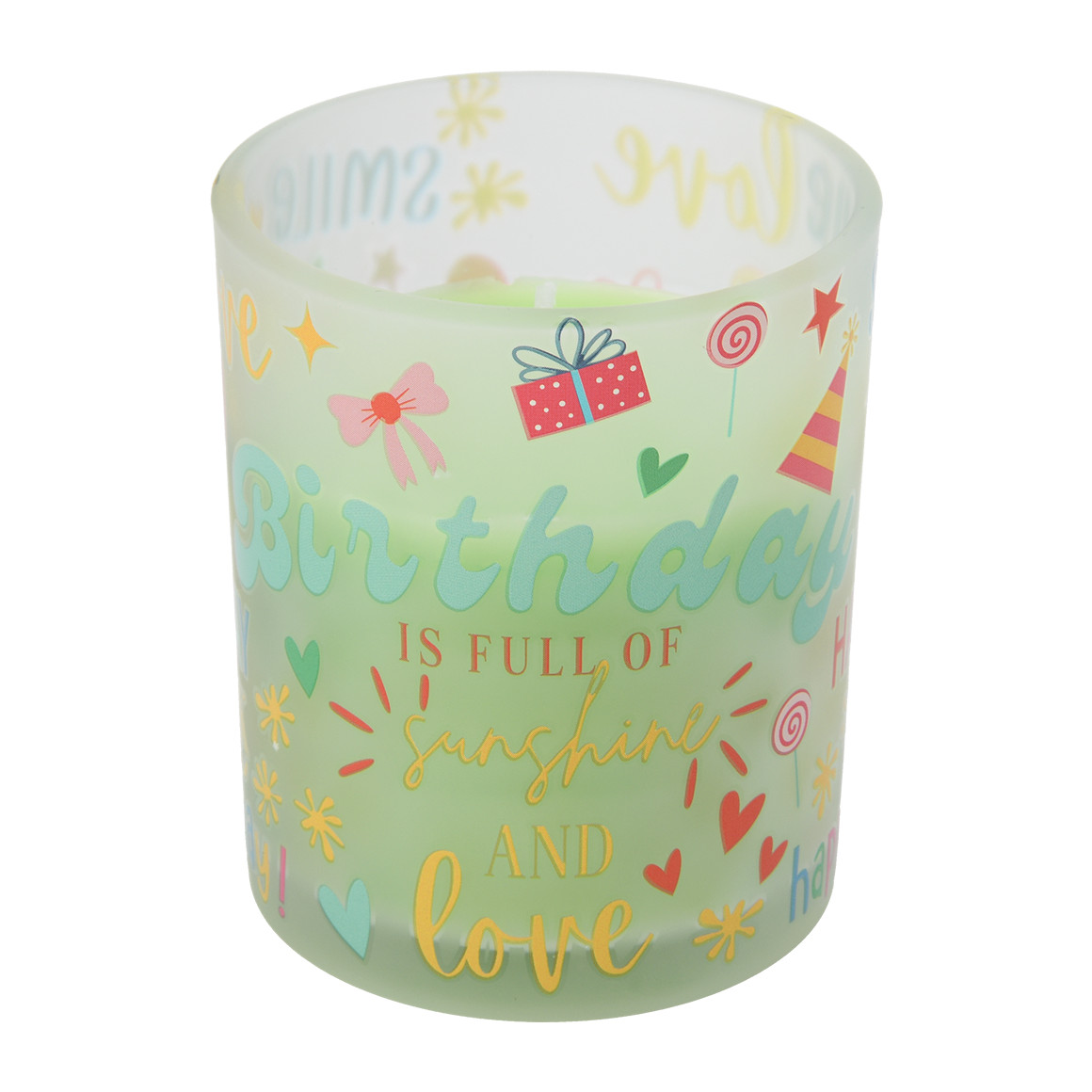 Geburtstagskerze im Glas