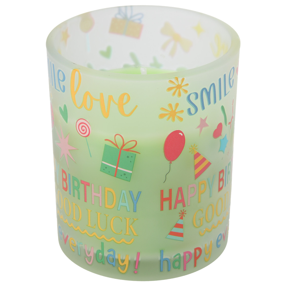 Geburtstagskerze im Glas