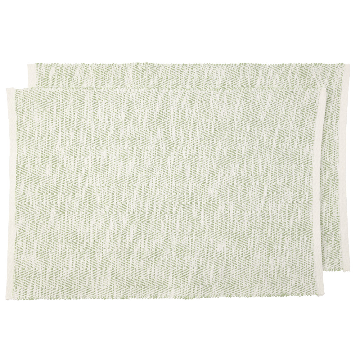 2 placemats met ribstructuur