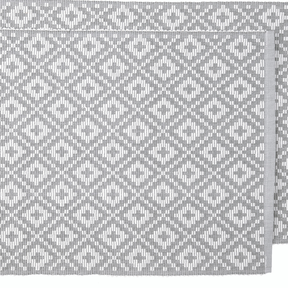 2 placemats met ribstructuur