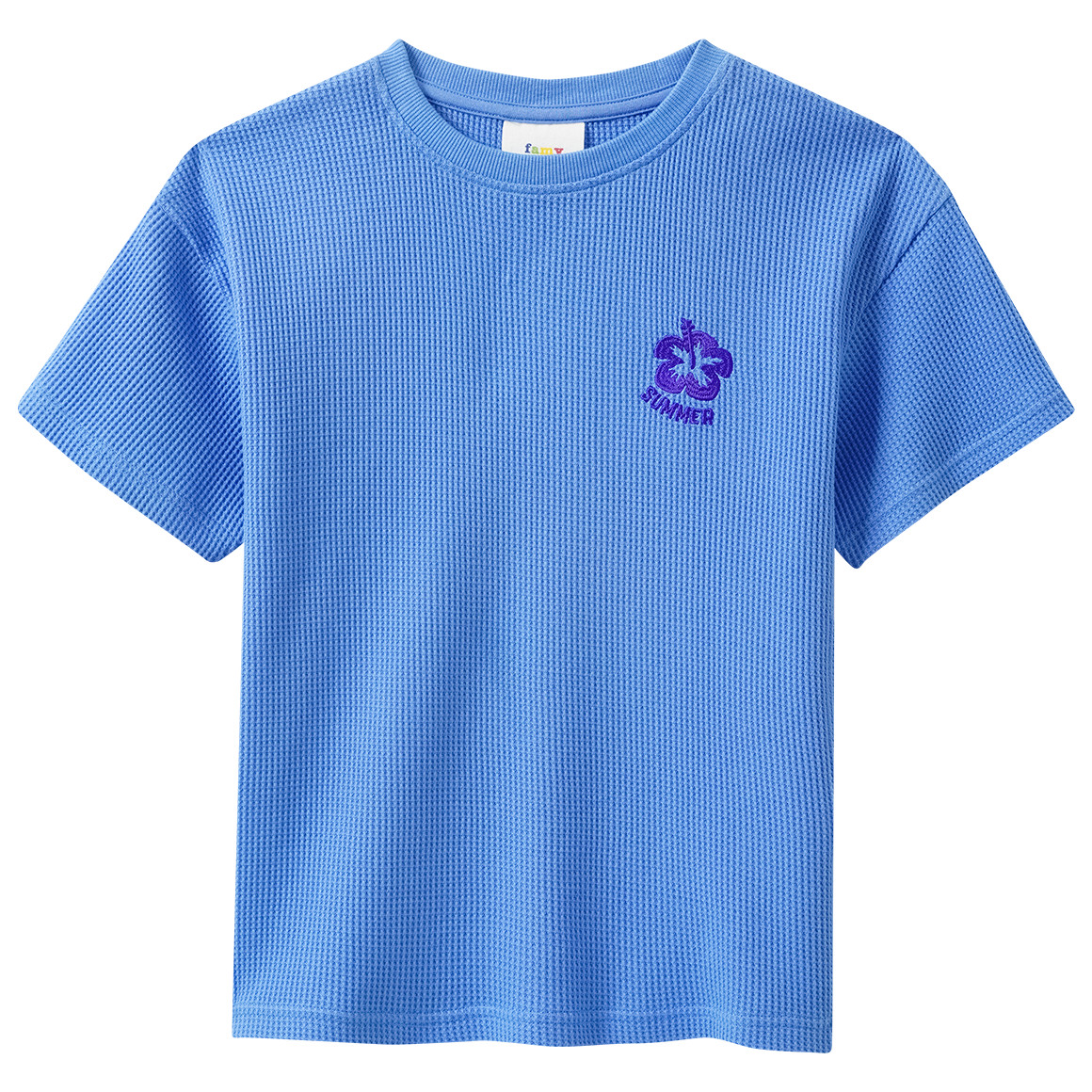 Jungen T-Shirt mit Waffelstruktur