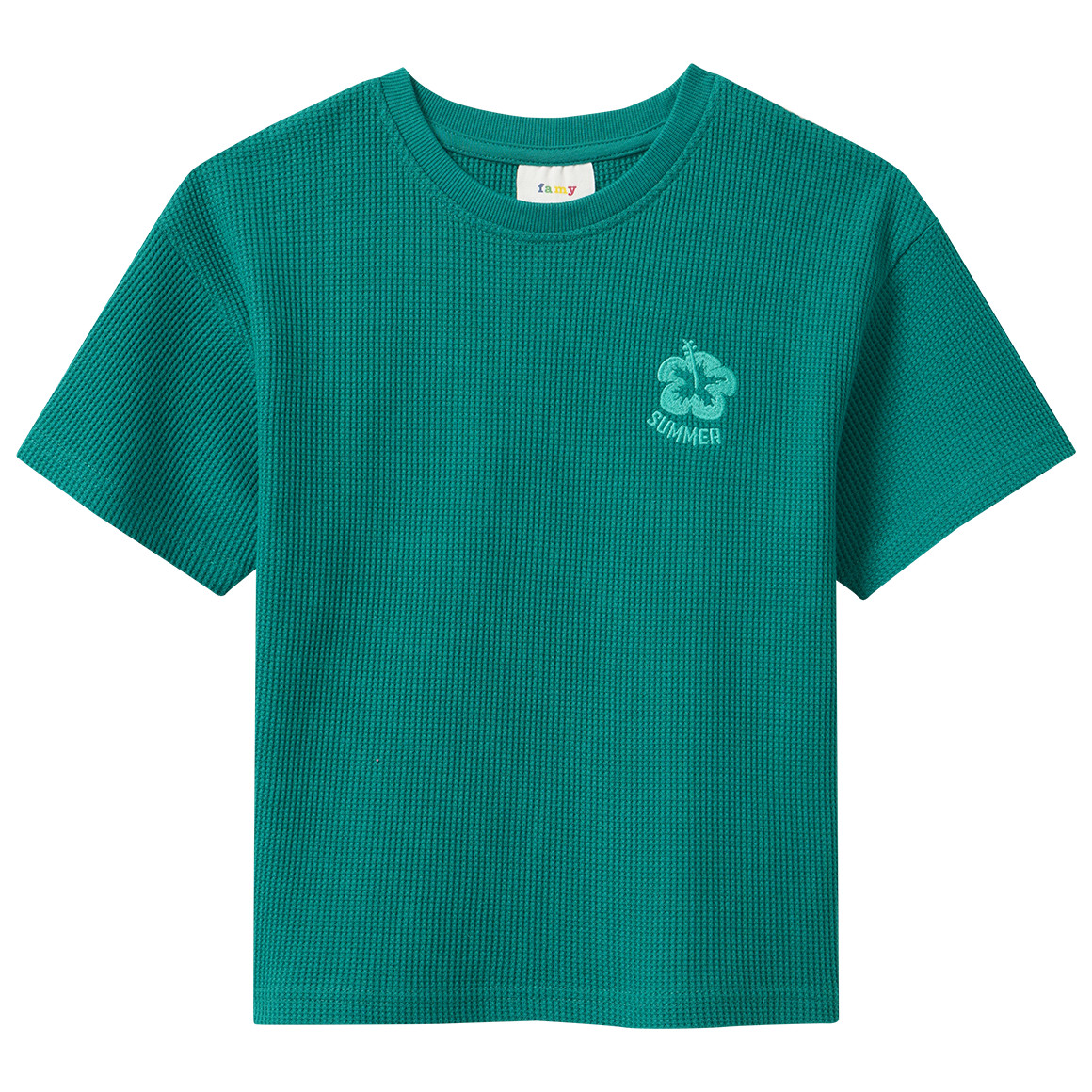 Jungen T-Shirt mit Waffelstruktur
