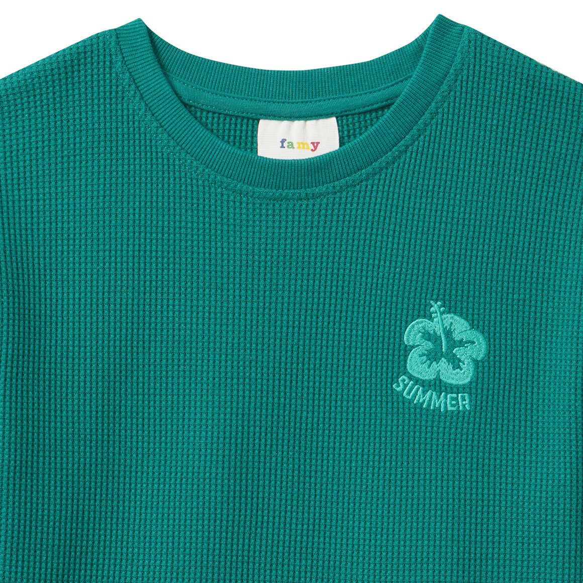 Jungen T-Shirt mit Waffelstruktur