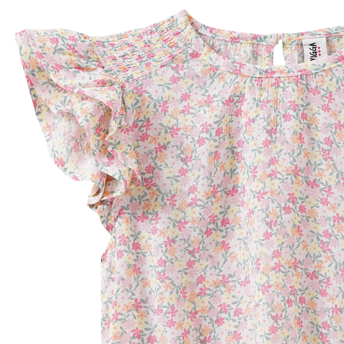 Mädchen Blusenshirt Blümchen allover
