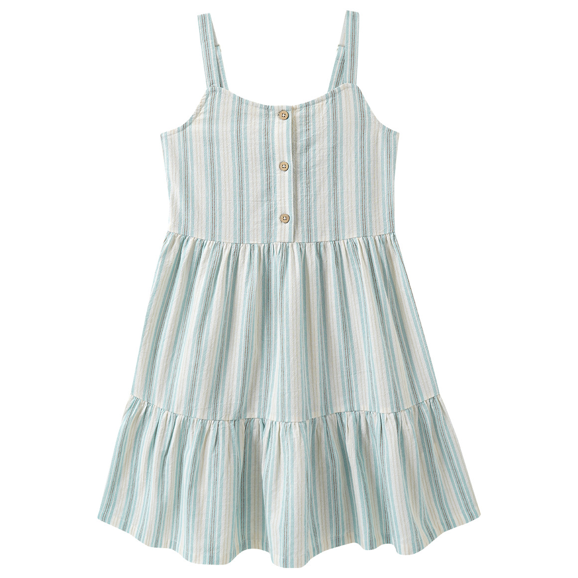Mädchen Kleid im Streifen-Look