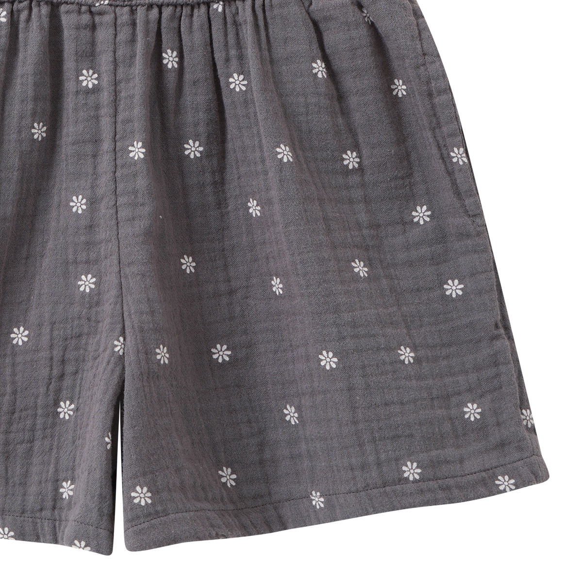 Mädchen Musselin-Shorts mit Blumen-Allover