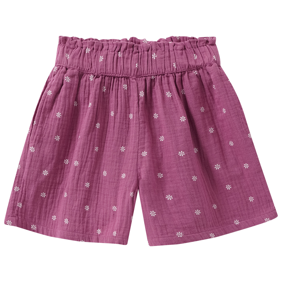 Mädchen Musselin-Shorts mit Blumen-Allover