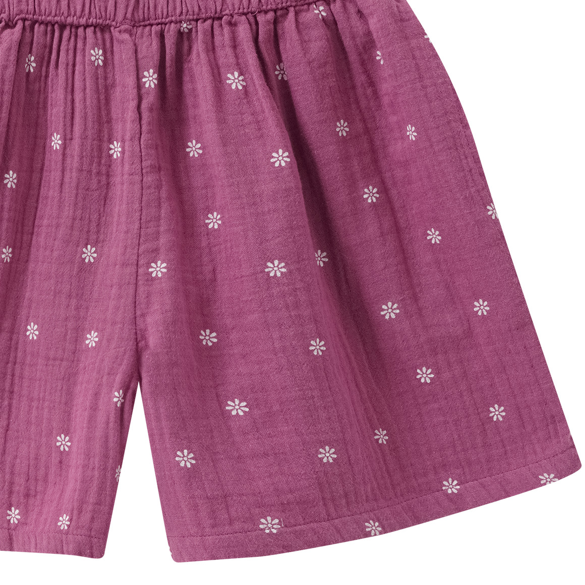 Mädchen Musselin-Shorts mit Blumen-Allover