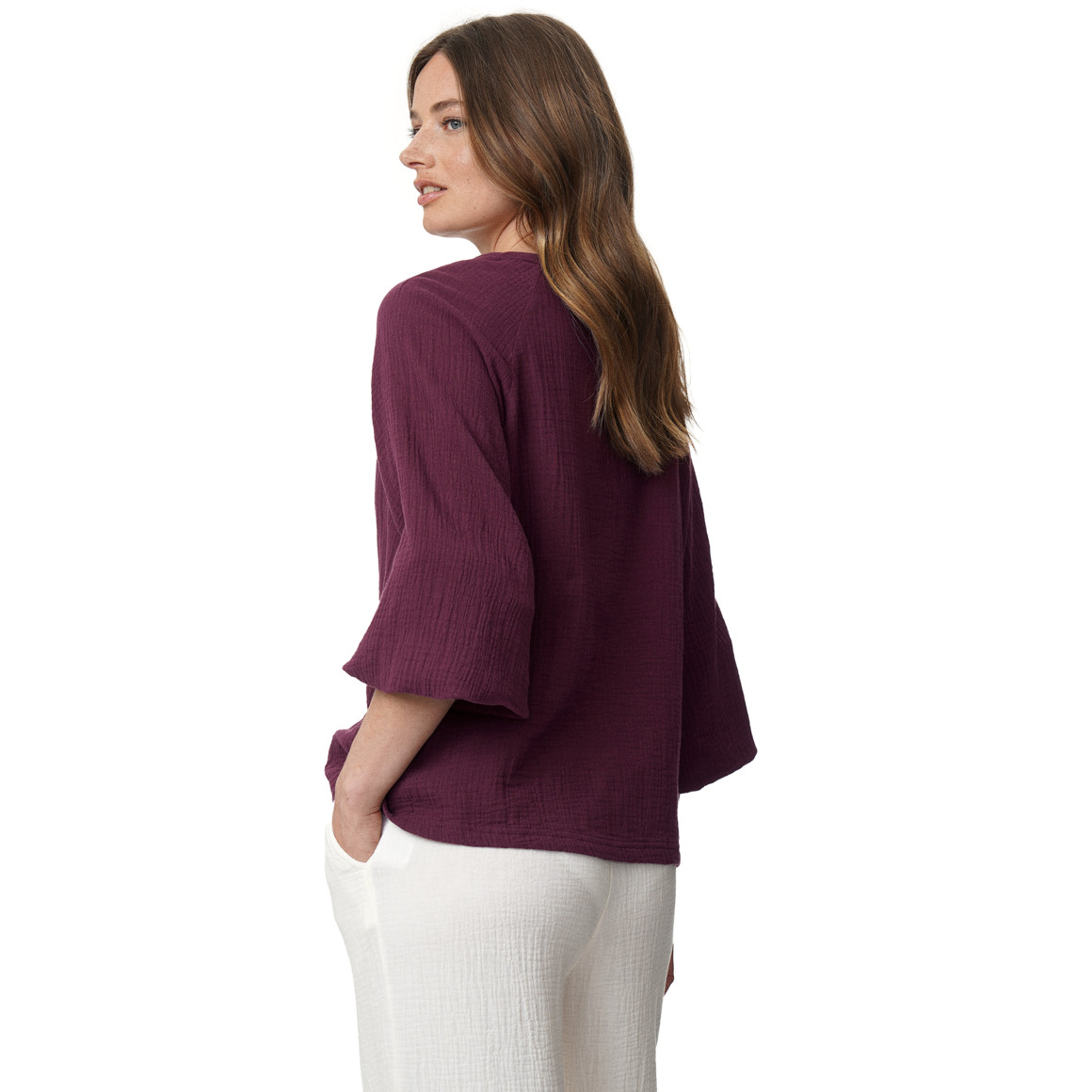 Damen Musselin-Bluse aus Bio-Baumwolle