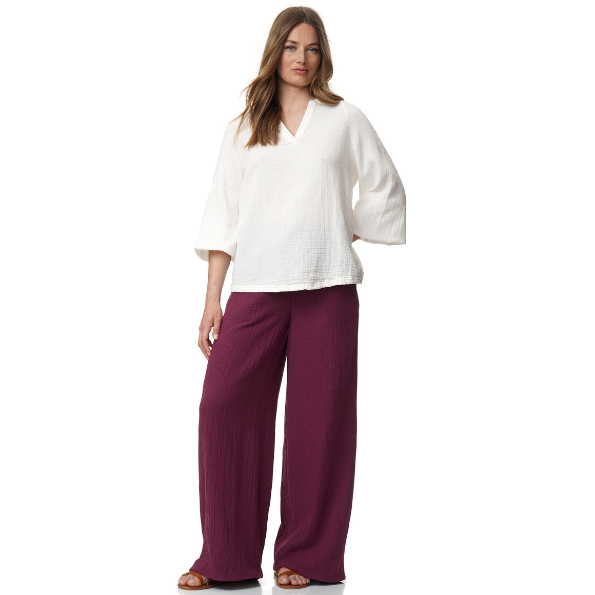 Damen Musselin-Hose aus Bio-Baumwolle