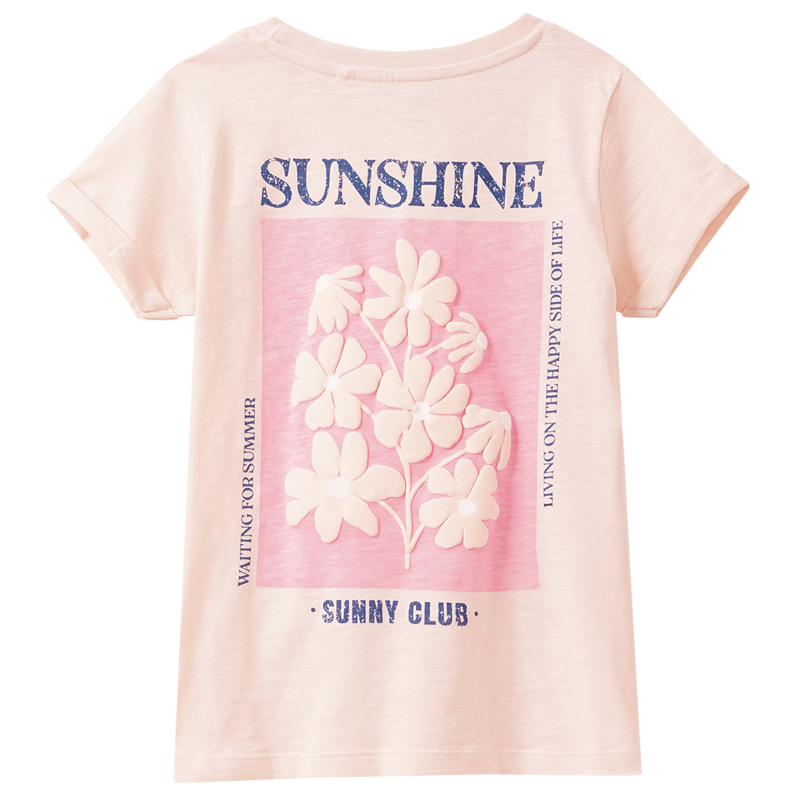 Mädchen T-Shirt mit Rücken-Print