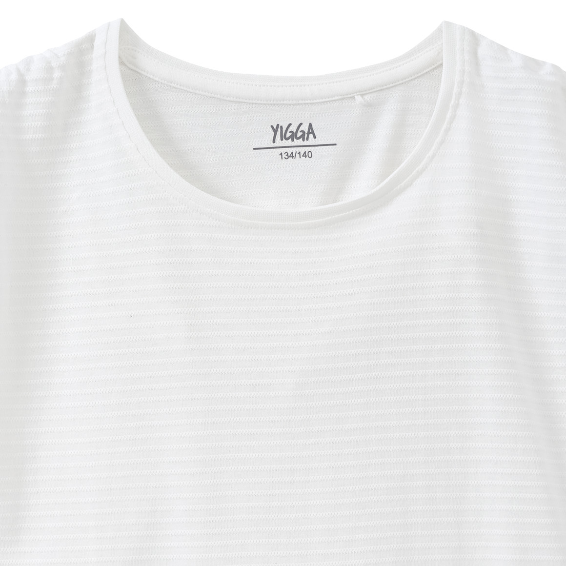 Meisjes T-shirt met gestructureerde strepen