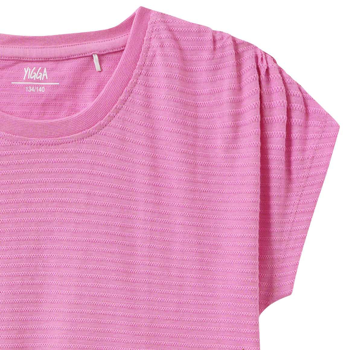 Meisjes-T-shirt met gestructureerd materiaal