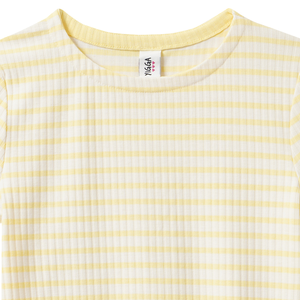 Mädchen T-Shirt mit Rippstruktur