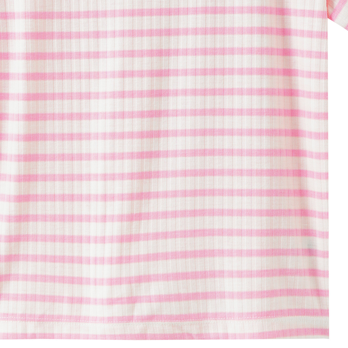 Mädchen T-Shirt mit Rippstruktur