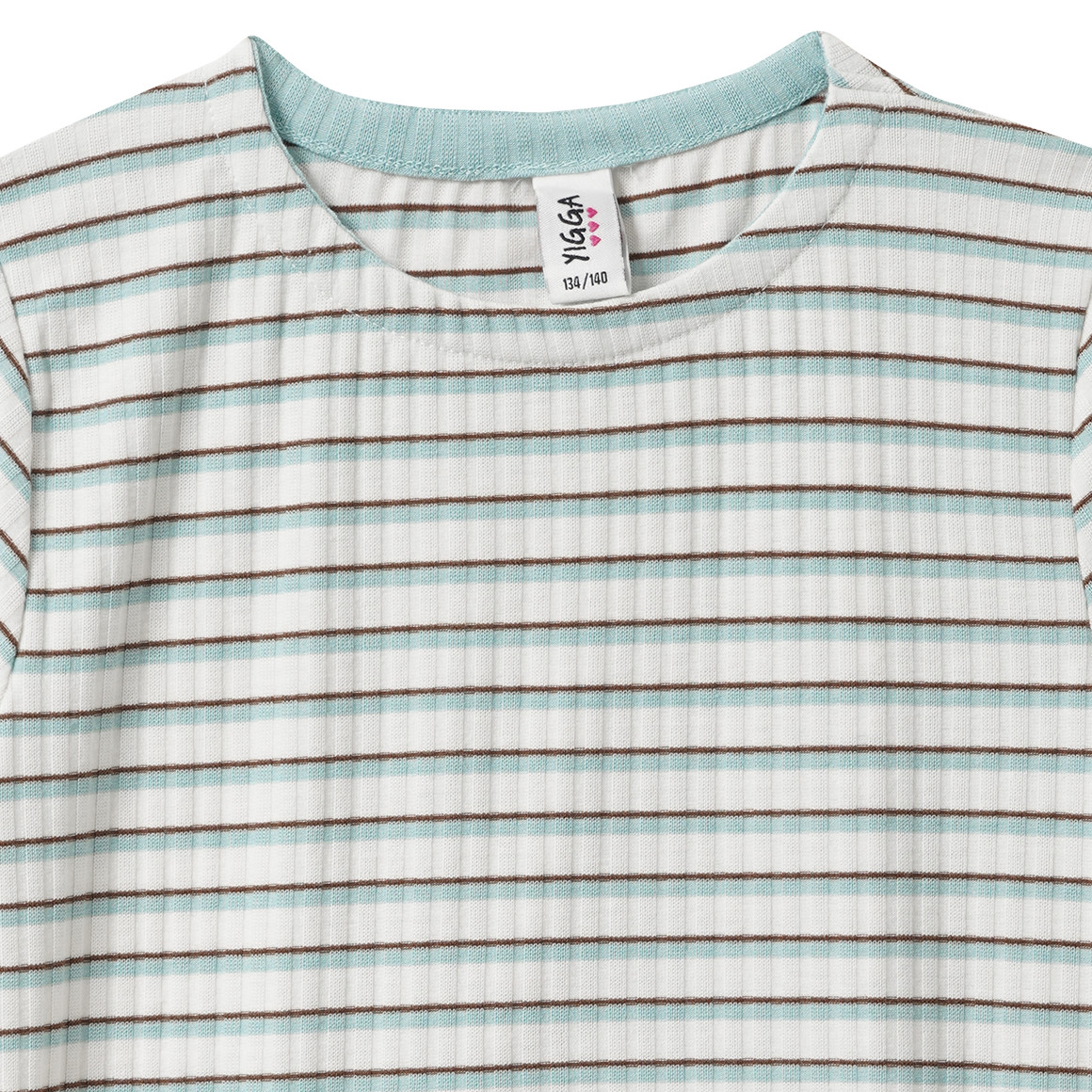 Mädchen T-Shirt mit Rippstruktur