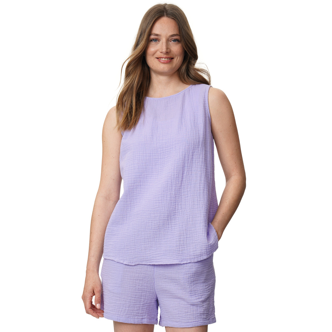 Damen Musselin-Top aus Bio-Baumwolle