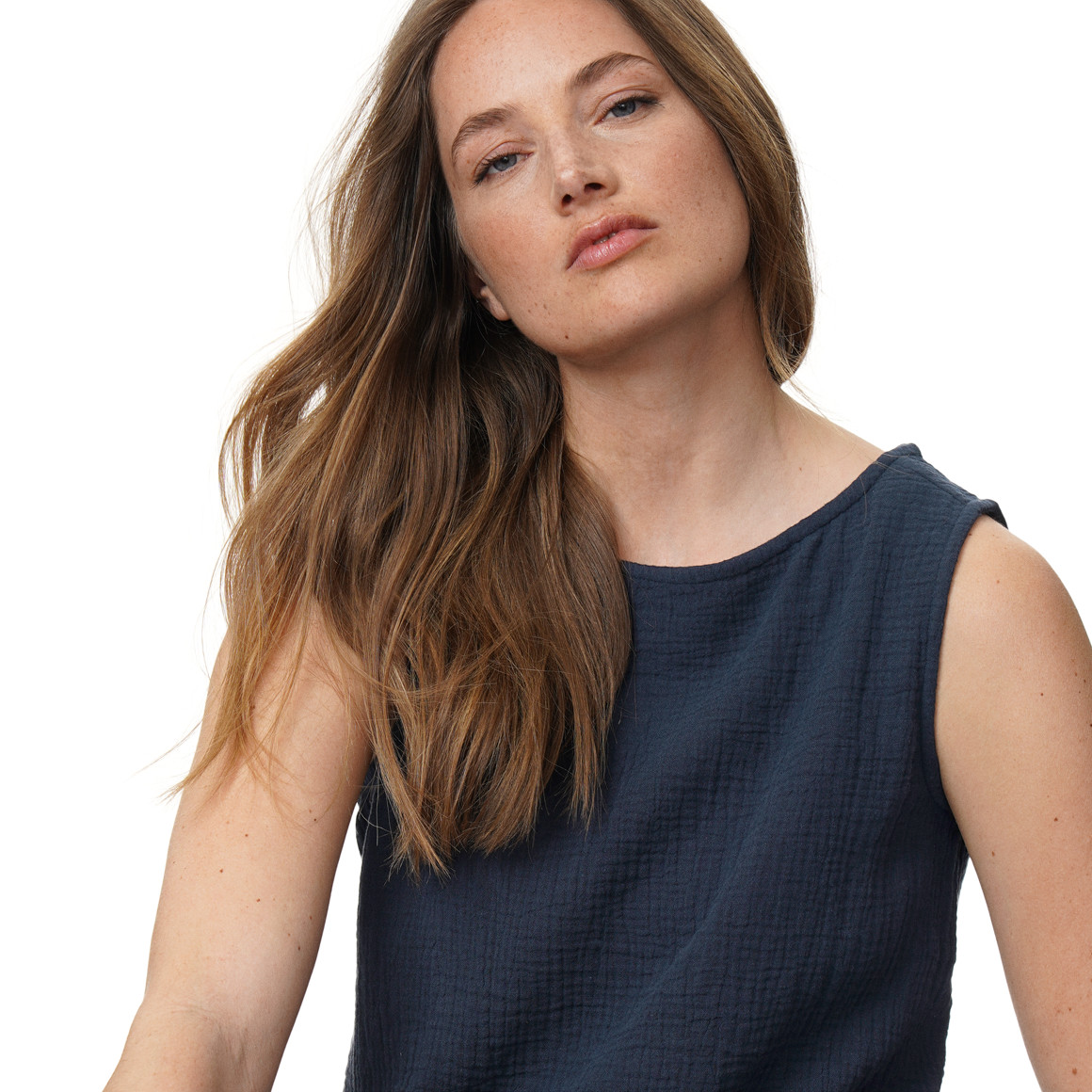 Damen Musselin-Top aus Bio-Baumwolle