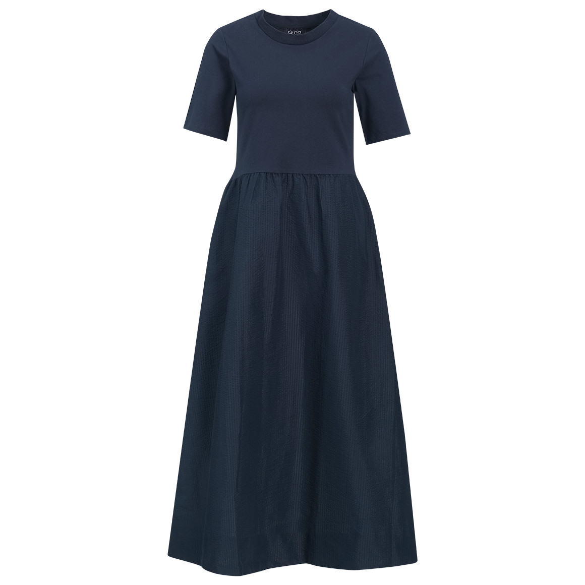 Damen Kleid in Seersucker-Struktur