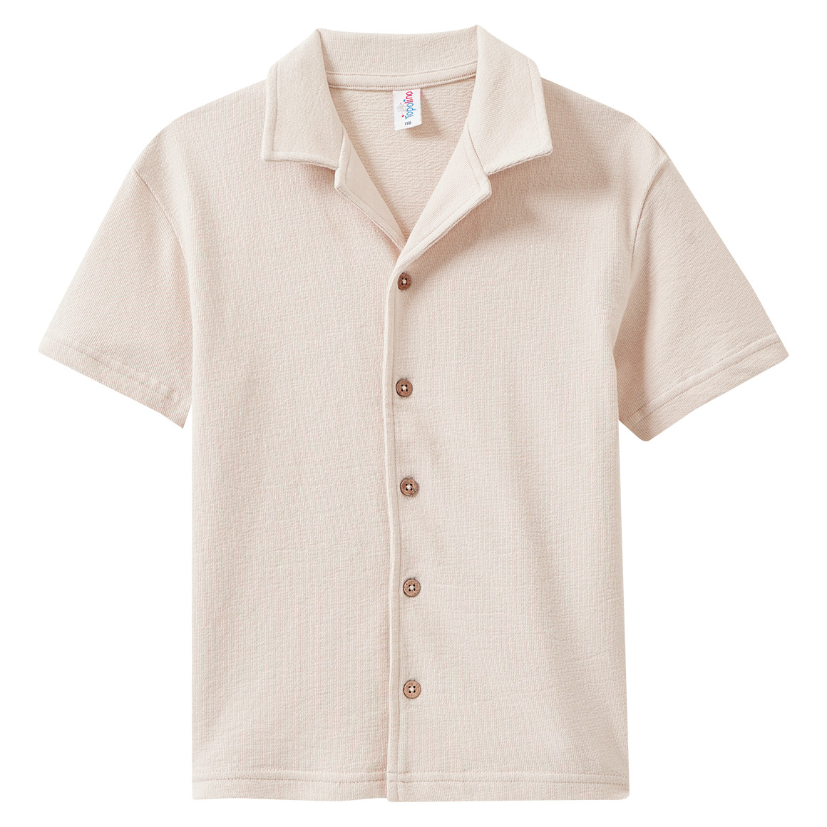 Jungen Strick-Hemd unifarben