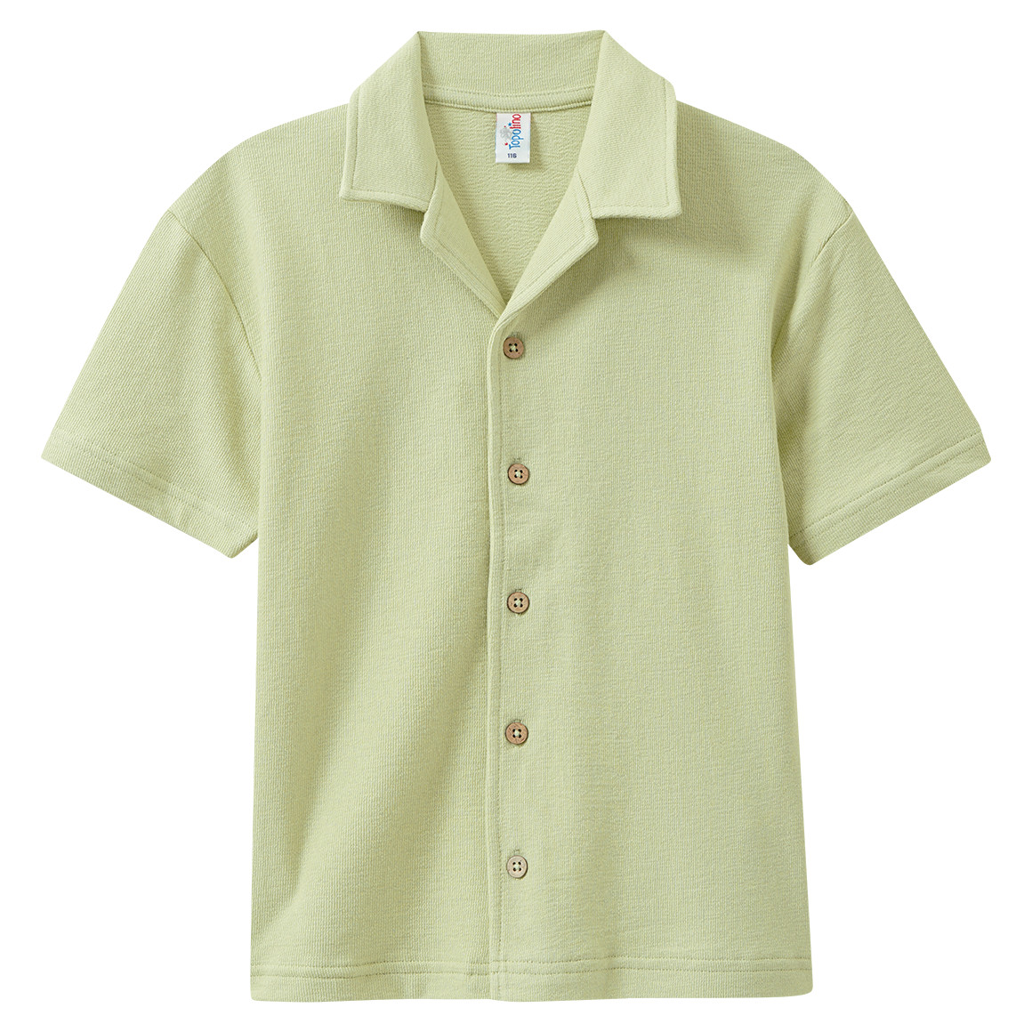 Jungen Strick-Hemd unifarben